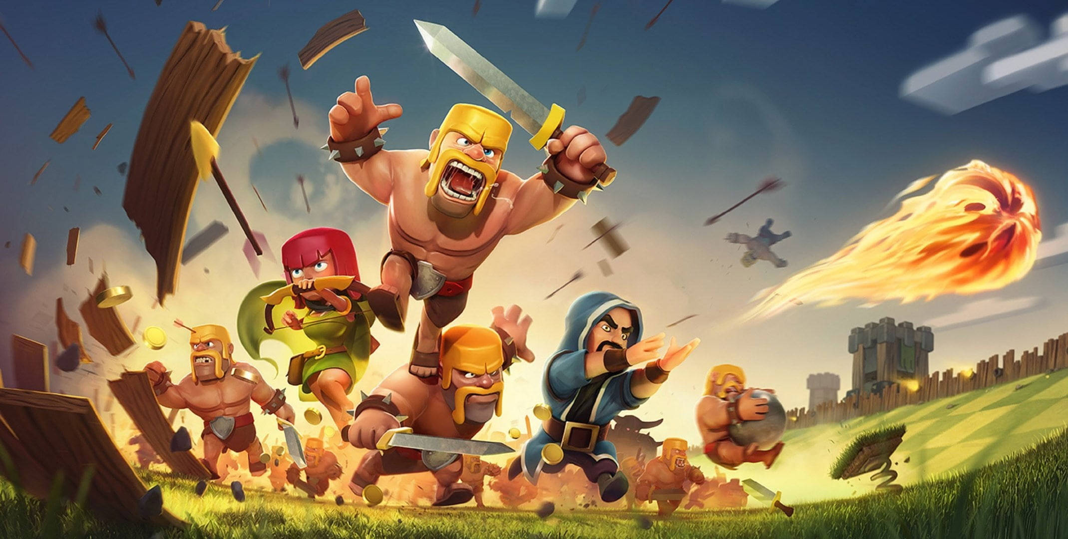 Clash Of Clans: Хаотичное поле битвы Обои