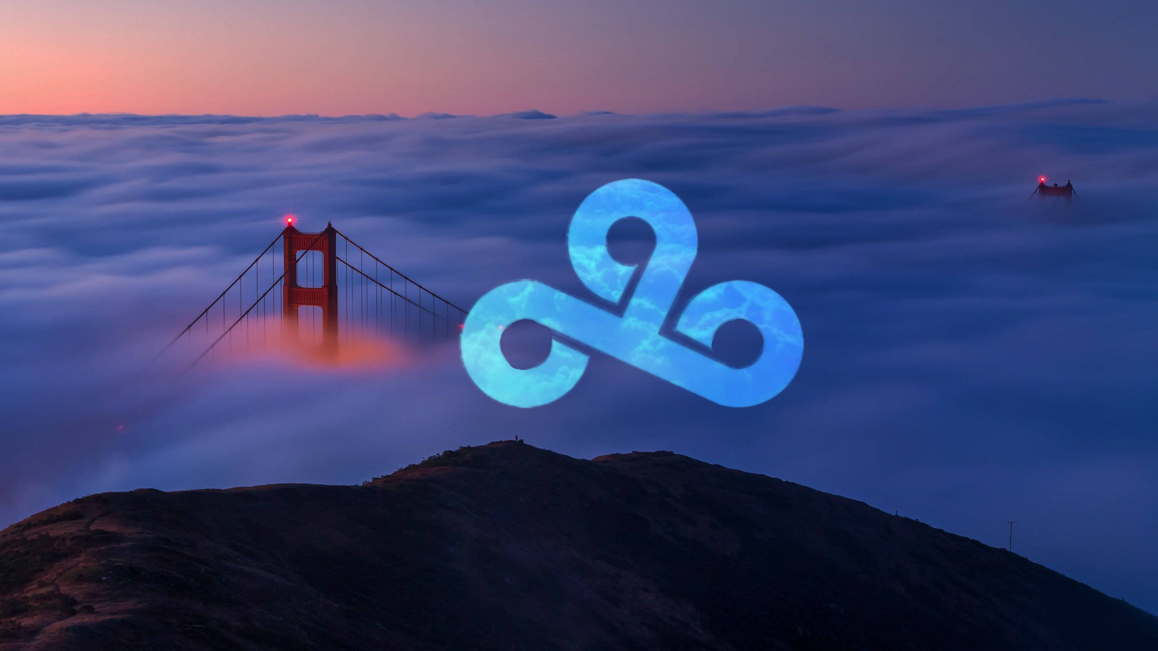 Cloud9 Golden Gate Bridge Cloud Logo Обои