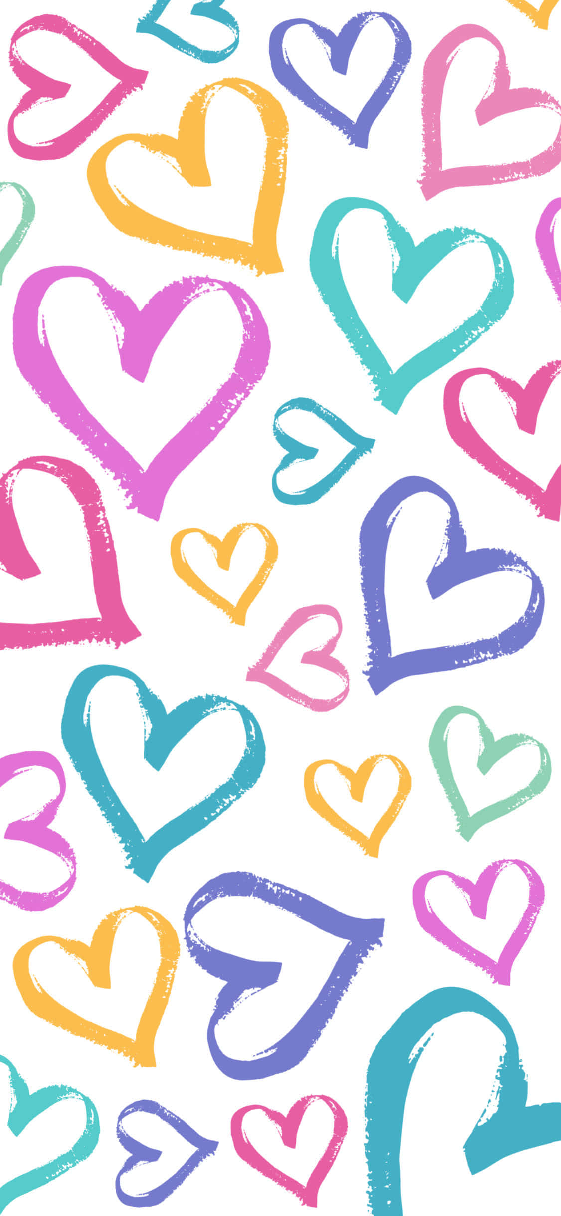 colorful heart pattern vector Обои