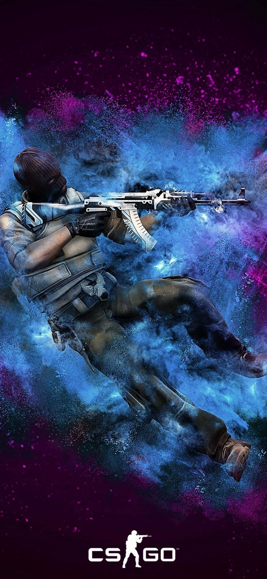 Наслаждайтесь боем в Counter-Strike Global Offensive с потрясающим качеством изображения iPhone Xs Обои