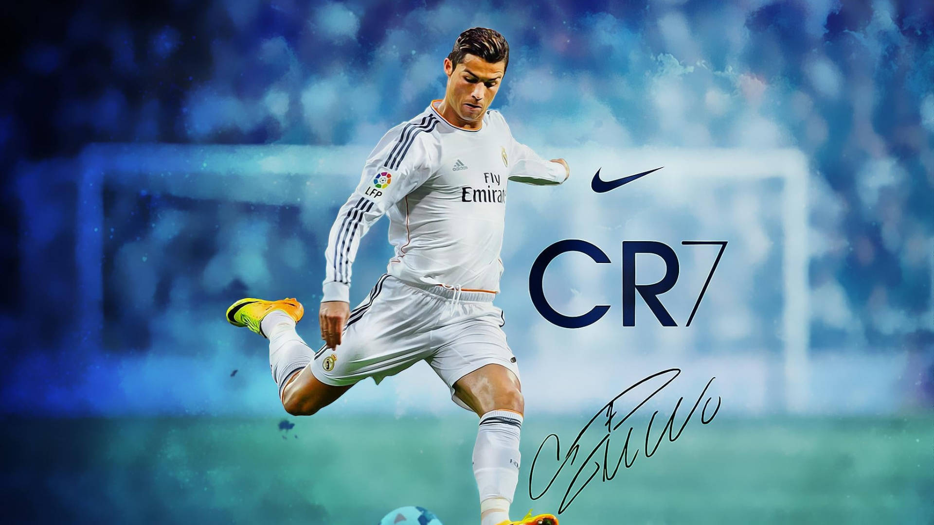 CR7 HD Абстрактный синий фон Обои