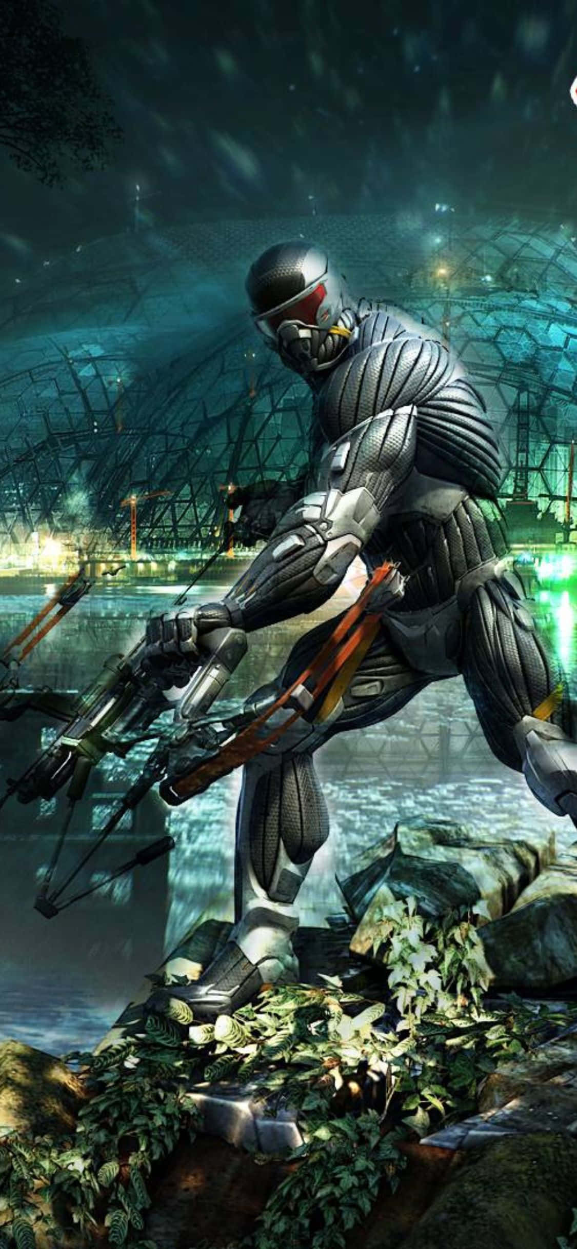 Откройте жар битвы с Crysis 3 на вашем iPhone X Обои