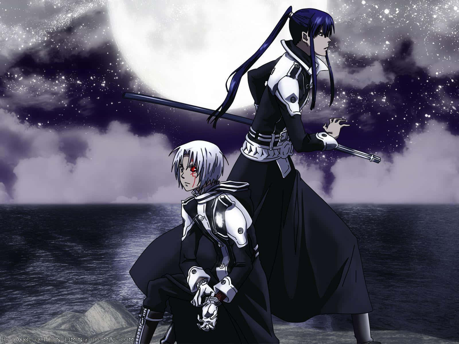 D Gray Man Аллен Уокер Юканда Сражение Обои