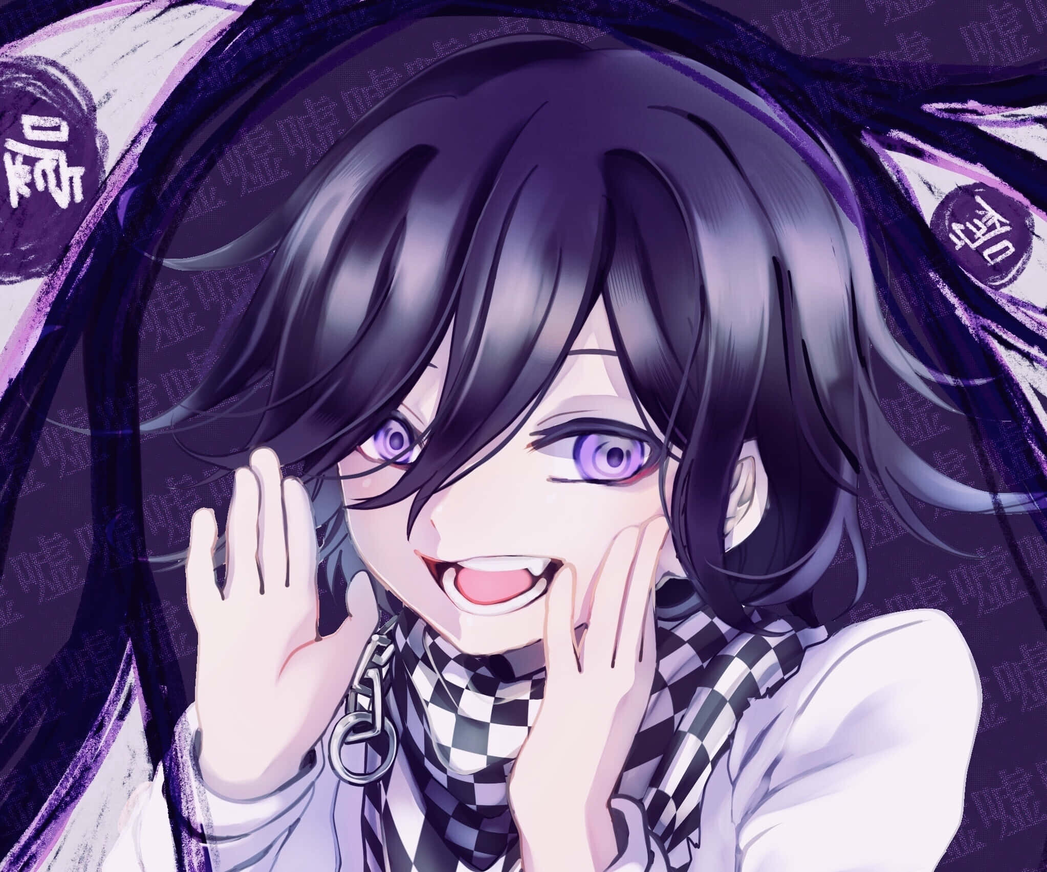 Озорной Кокичи Ома из Danganronpa PFP Обои