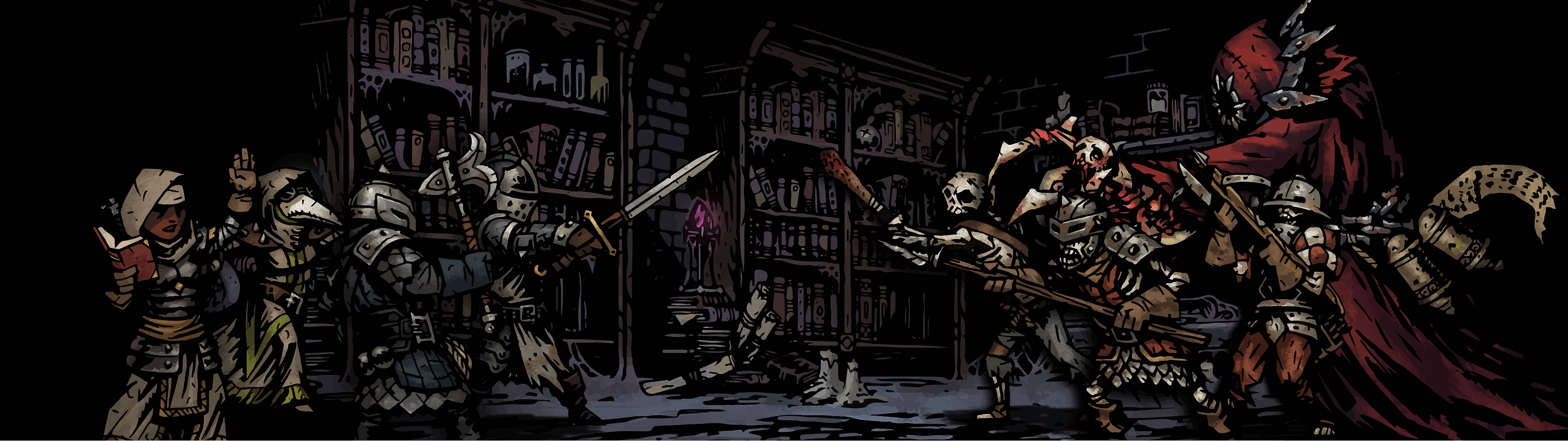 «Испытайте Darkest Dungeon с двумя мониторами» Обои