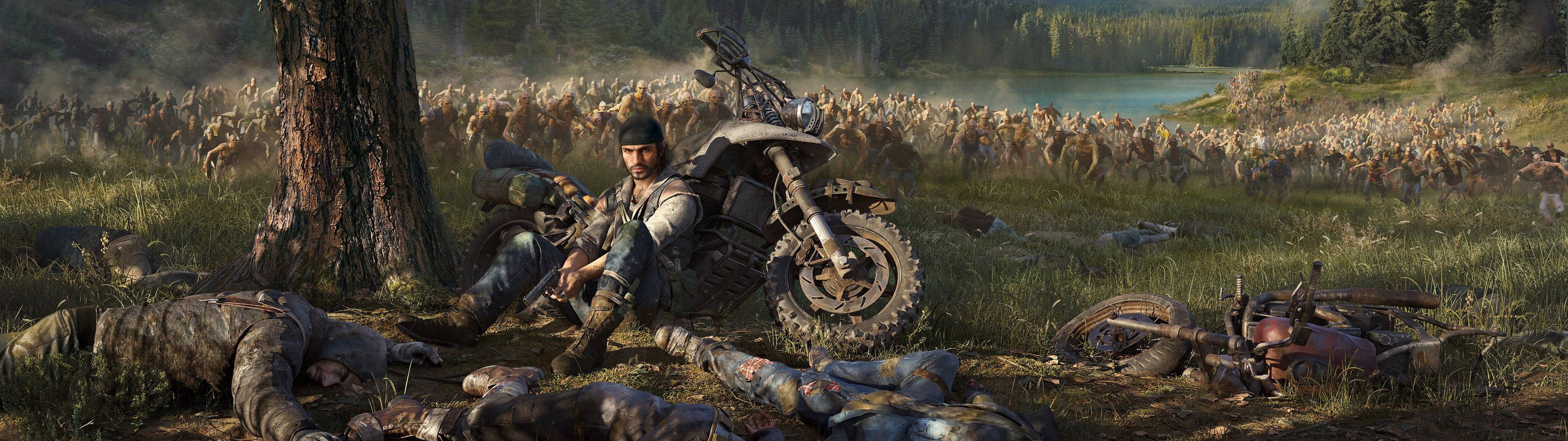 Выживите в кишащей зомби пустоши в Days Gone Обои