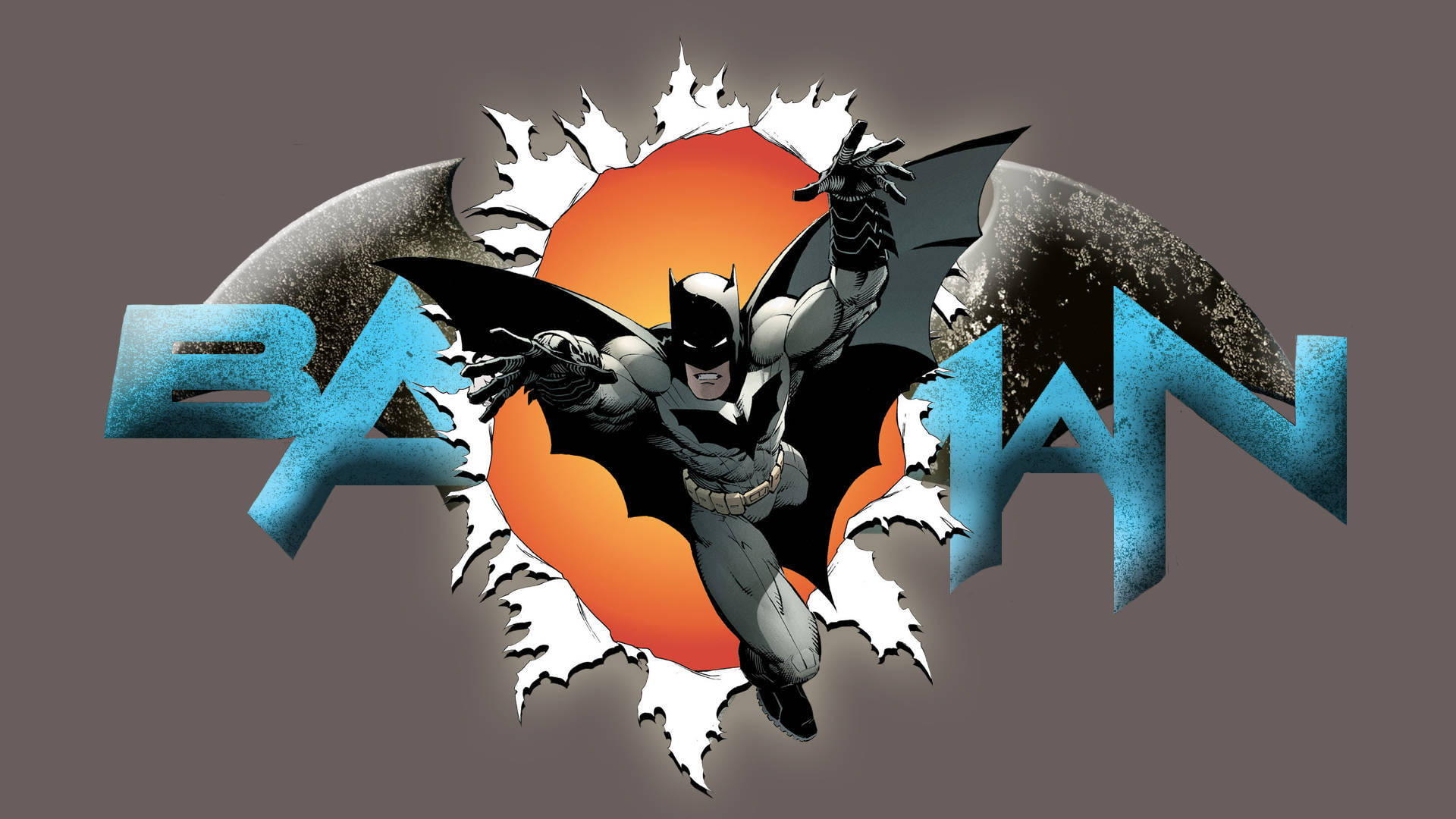 DC Comics Batman выпрыгивает Обои
