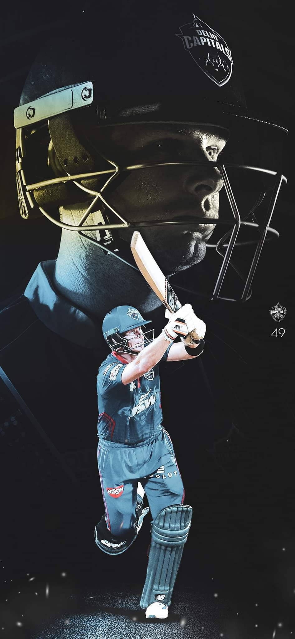 Delhi Capitals Стив Смит Обои