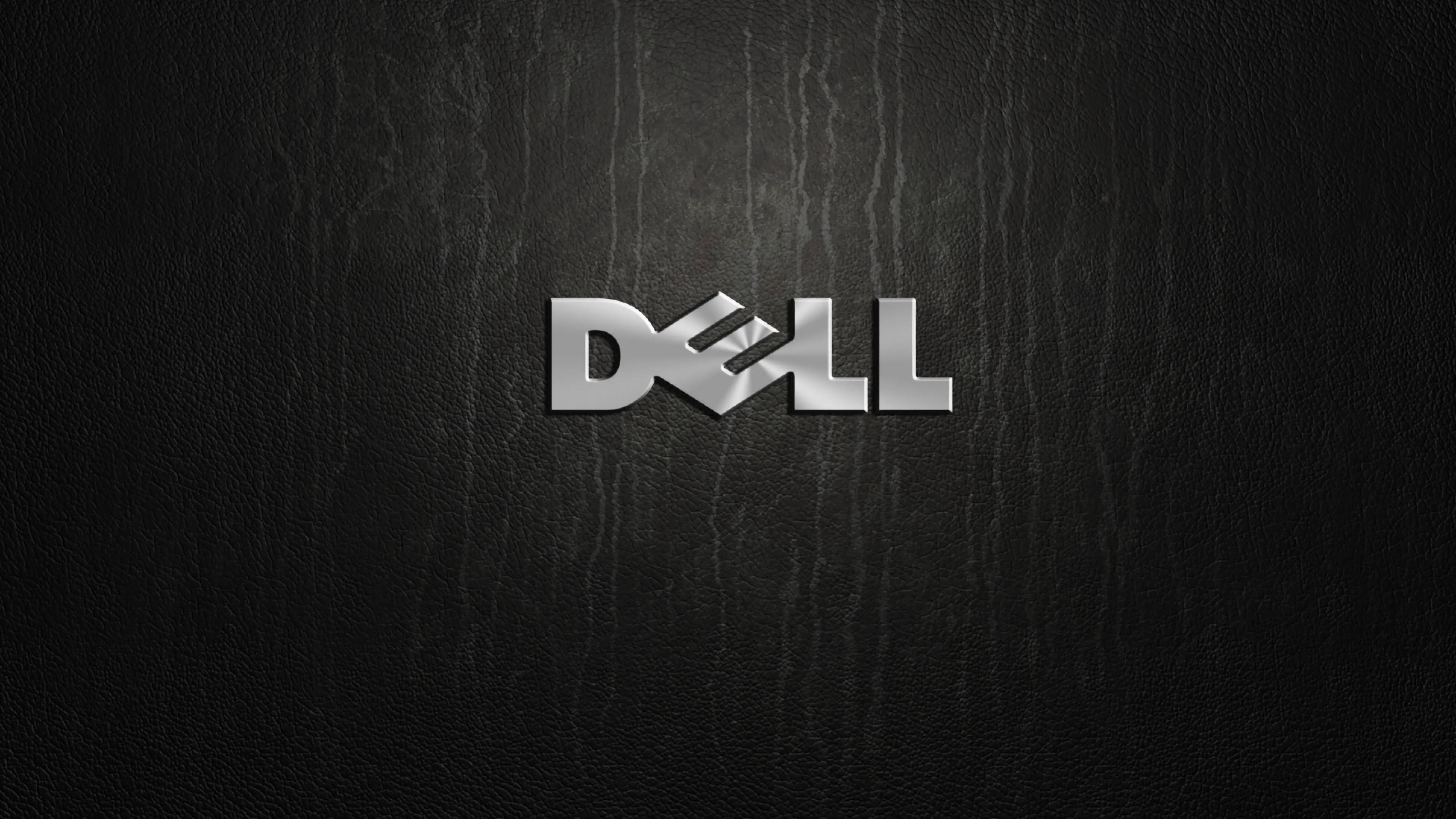 Логотип Dell 4K на дереве Обои