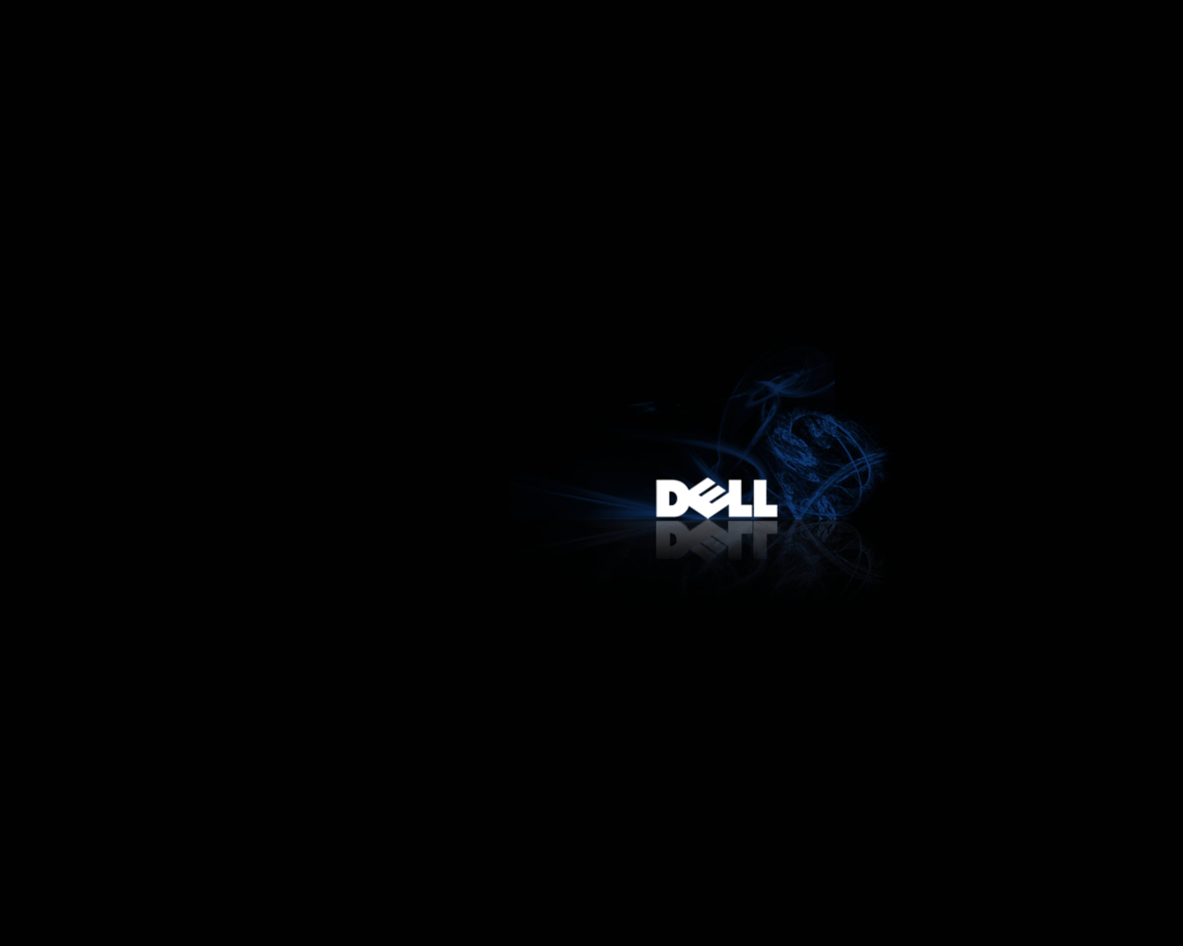 Логотип Dell 4K с дымом Обои