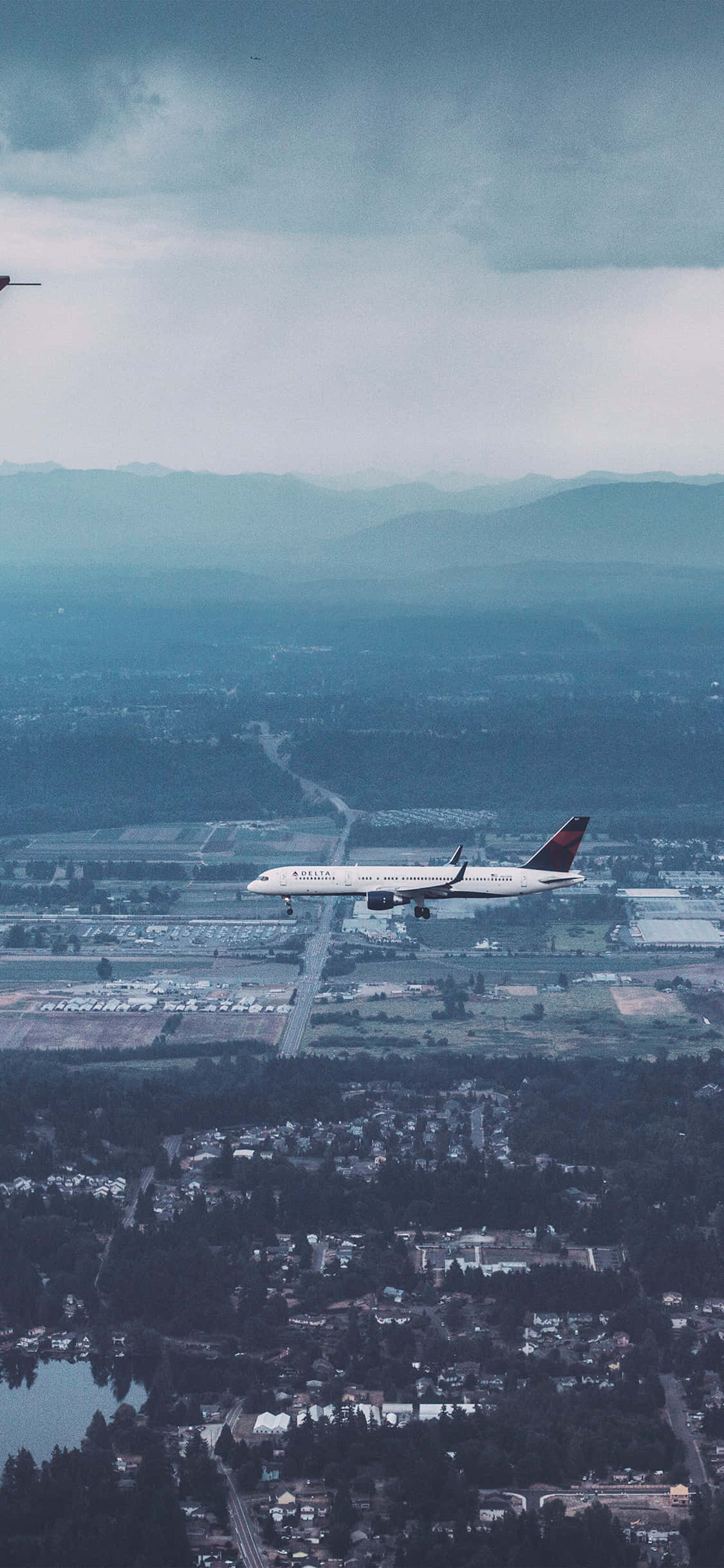 Самолет Delta Airlines Android Plane Background Обои