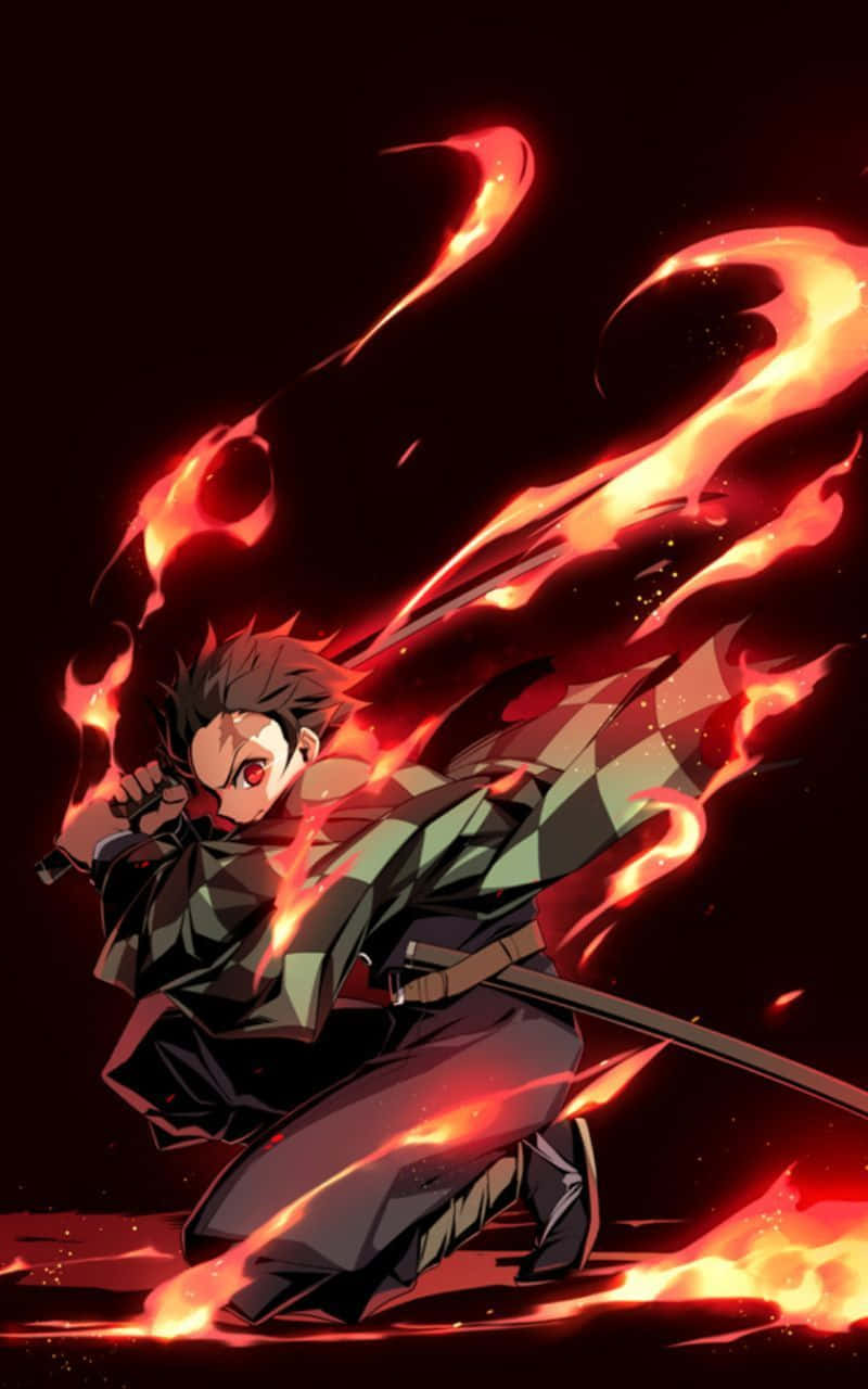 Легко одолевайте противников, играя в Demon Slayer на iPad. Обои