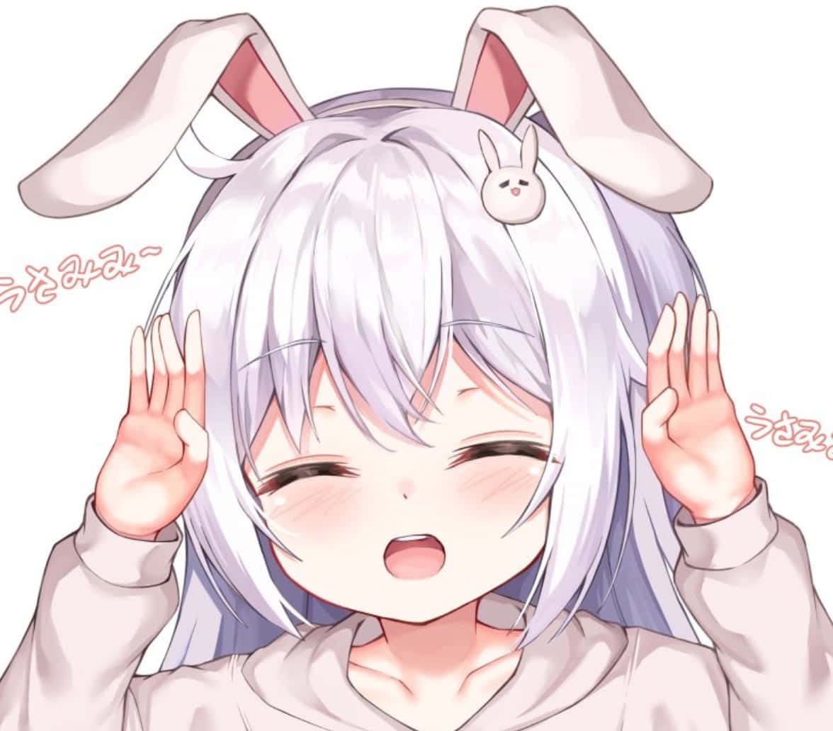 Счастливый зайчик Discord аниме аватар Обои