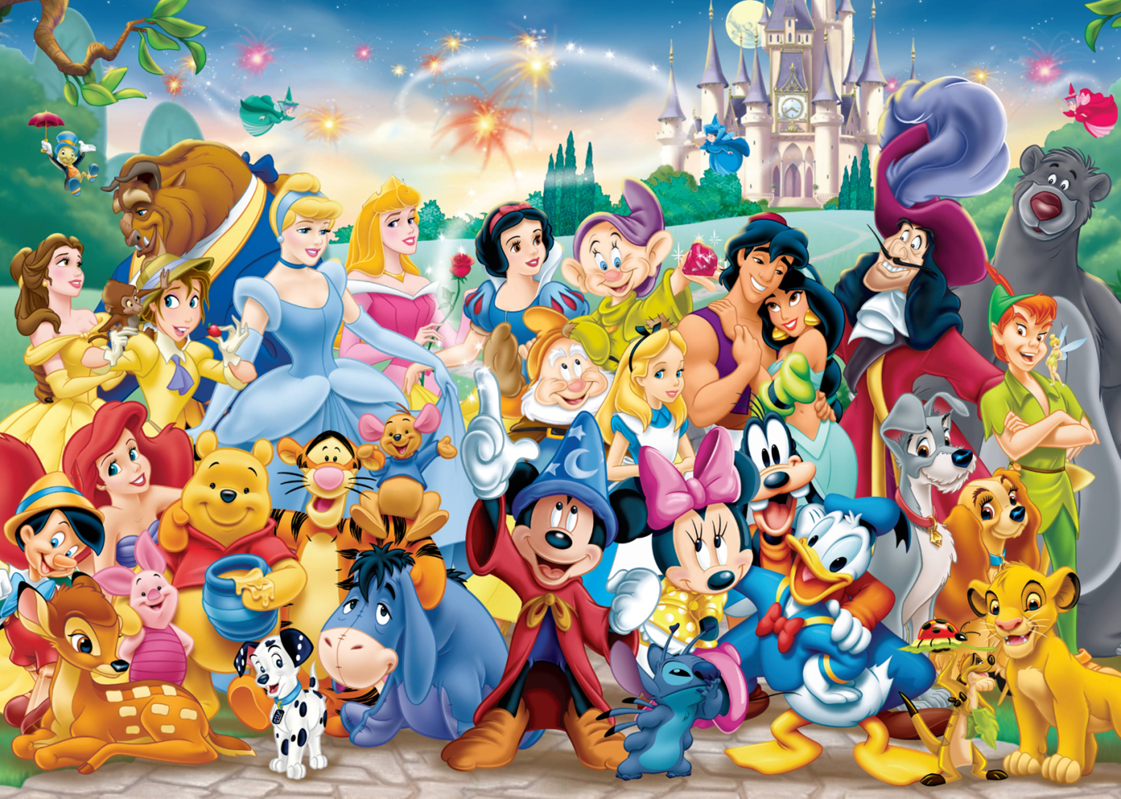 Оригинальные персонажи Disney 4K Ultra Wide Обои
