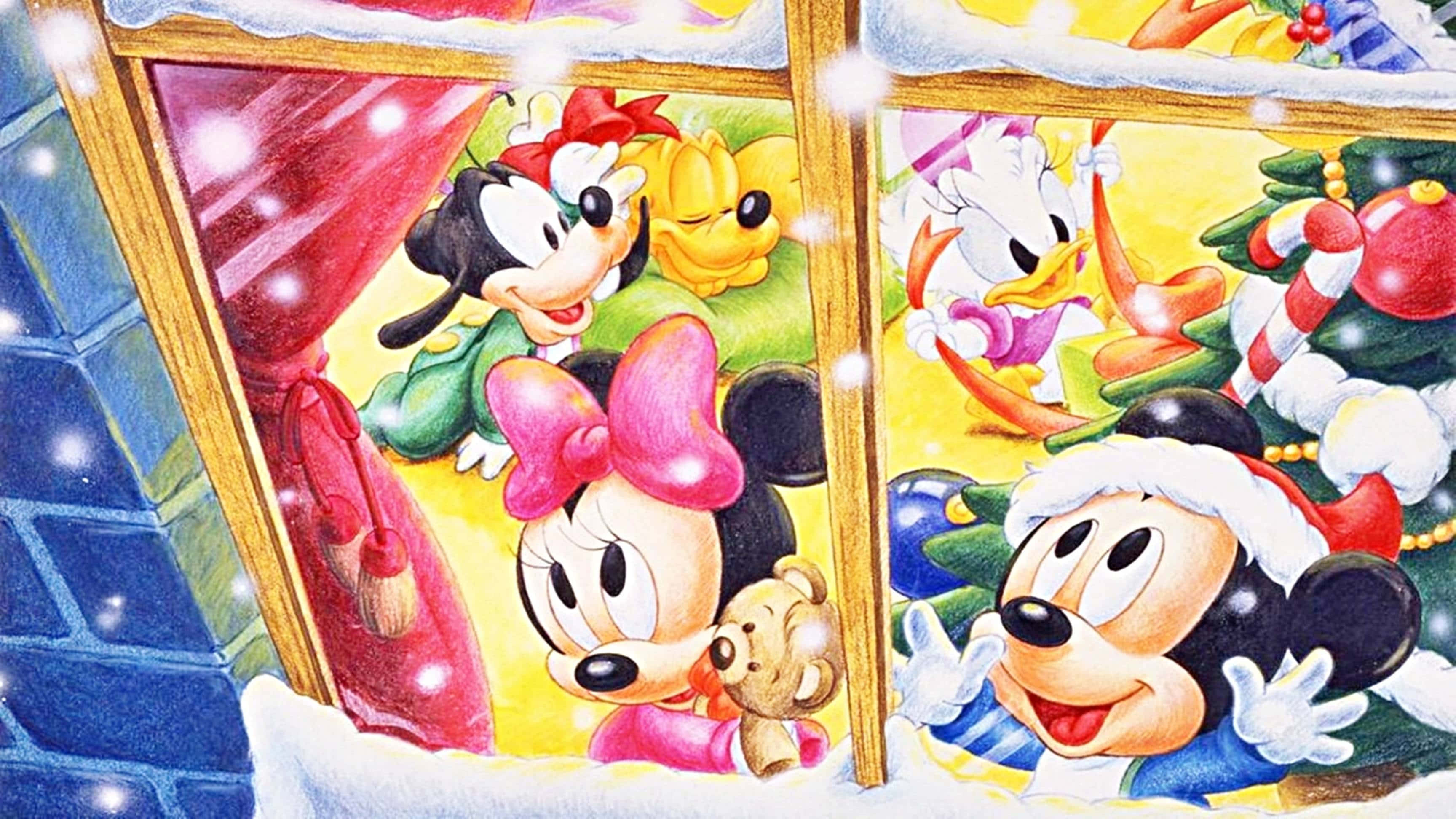 Ощутите волшебство Рождества Disney! Обои