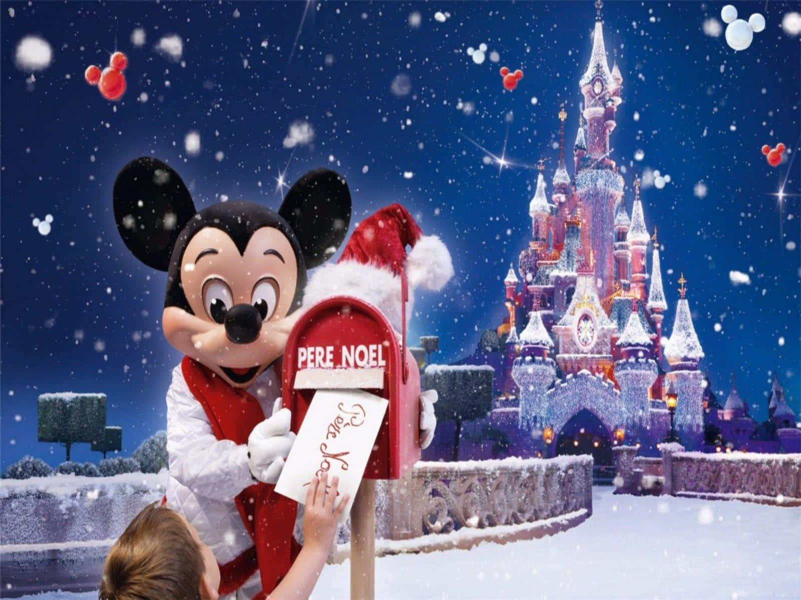 Отпразднуйте радость Рождества с Disney Обои