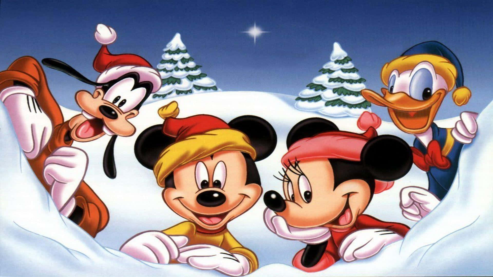 Волшебное Рождество с Disney Обои