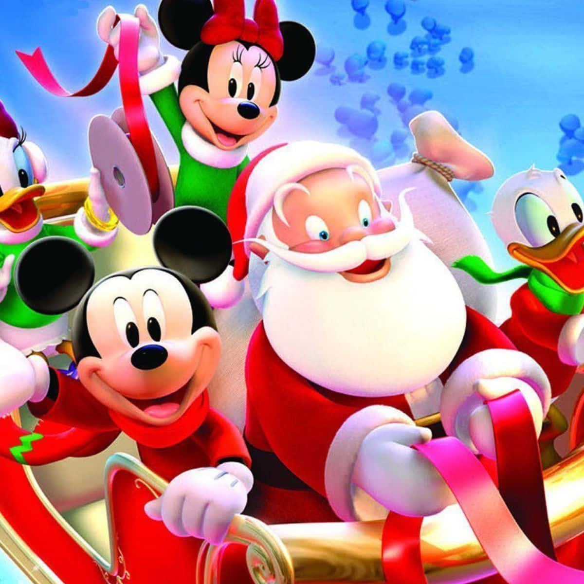 Празднуйте Рождество с Микки, Минни и всеми вашими друзьями из Disney! Обои