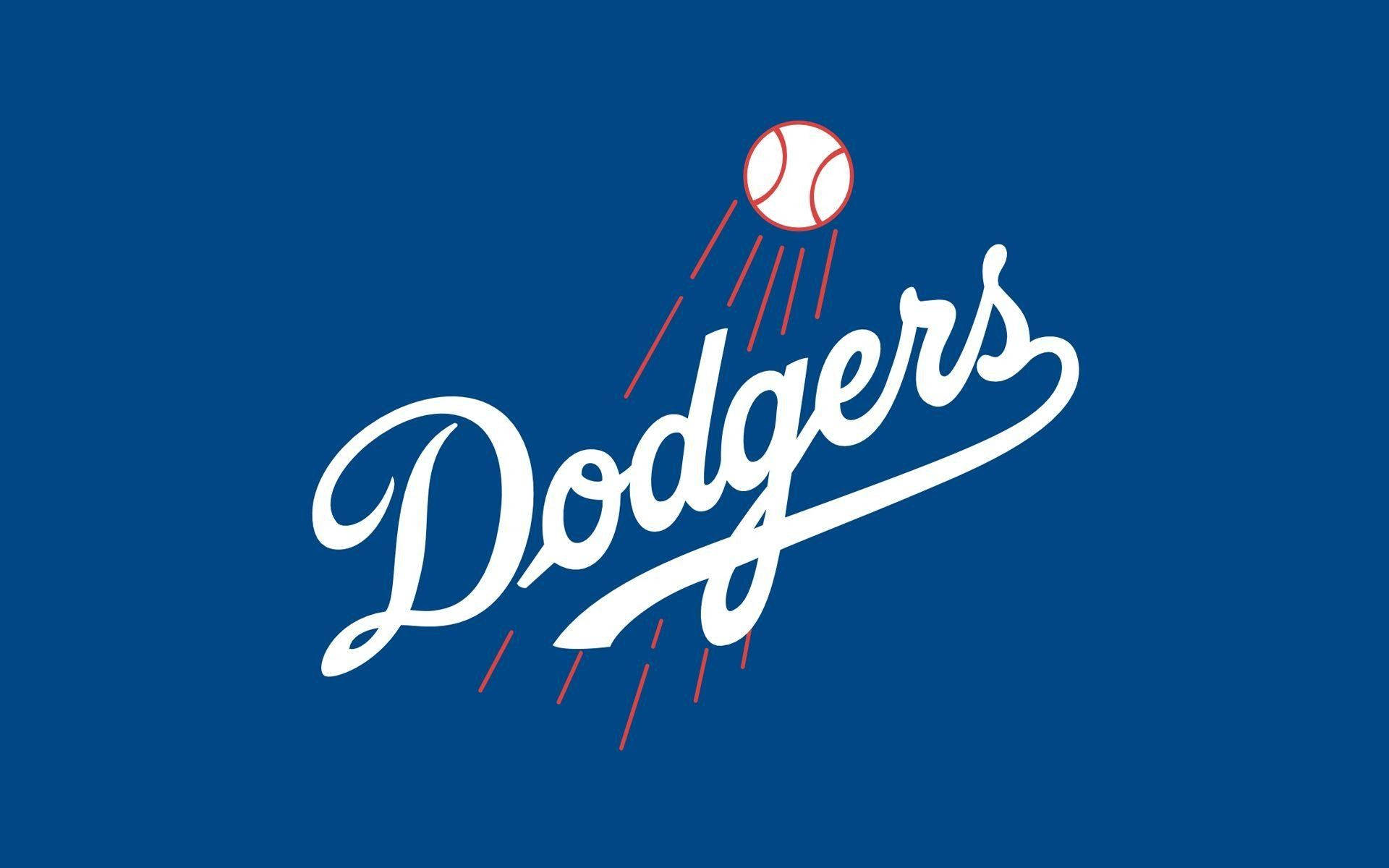 Очень простая синяя эмблема Dodgers Обои