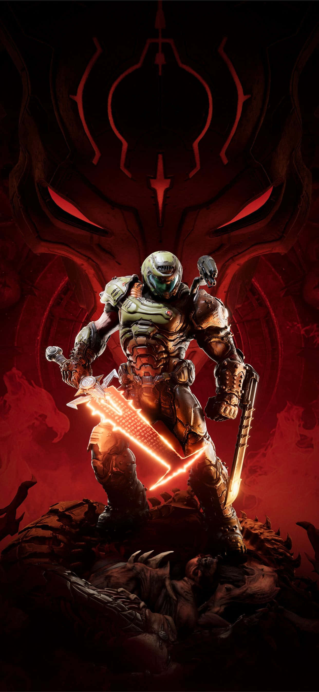 Огонь и ярость: войдите в мир Doom Eternal на вашем iPhone. Обои