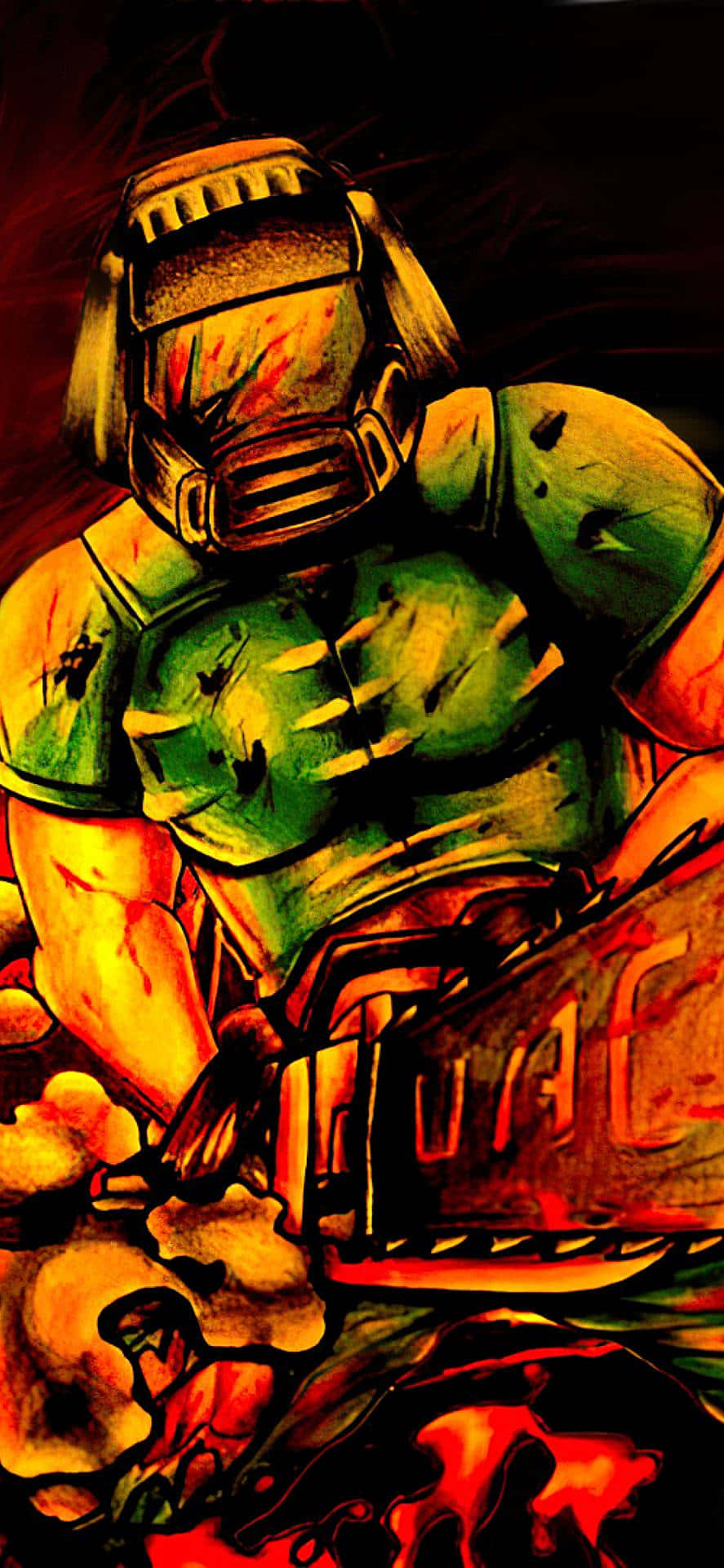 Вымышленный персонаж Doom Guy Pixel 3xl Doom Eternal Shooter Обои