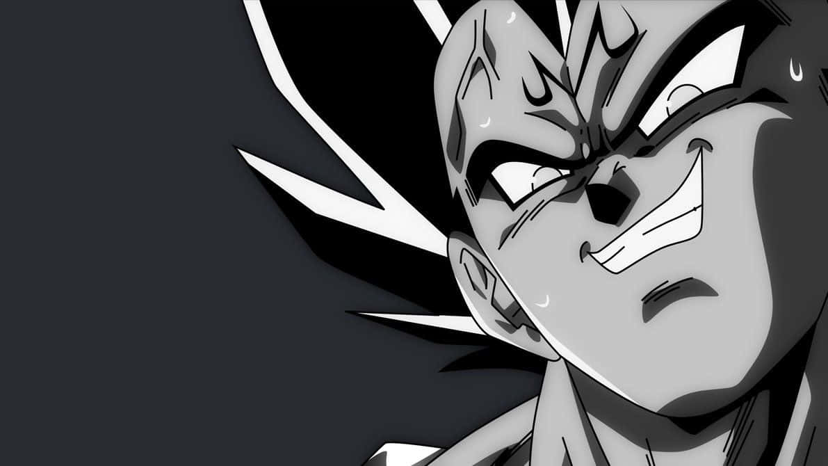 Монохромная улыбка Маджина Вегеты из Dragon Ball Обои
