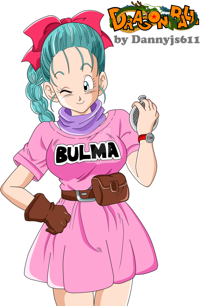 Булма в розовом платье Dragon Ball Обои