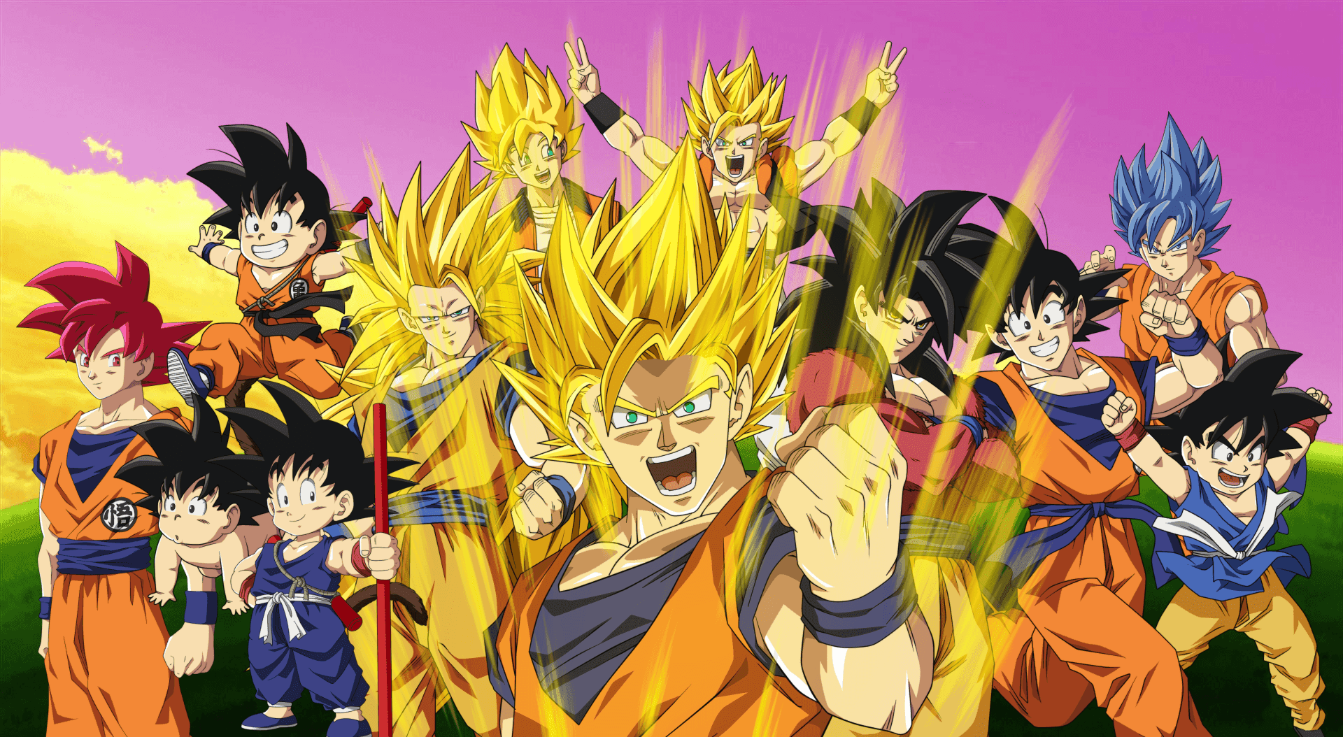 Фон Dragon Ball Super 1920 x 1054 Обои