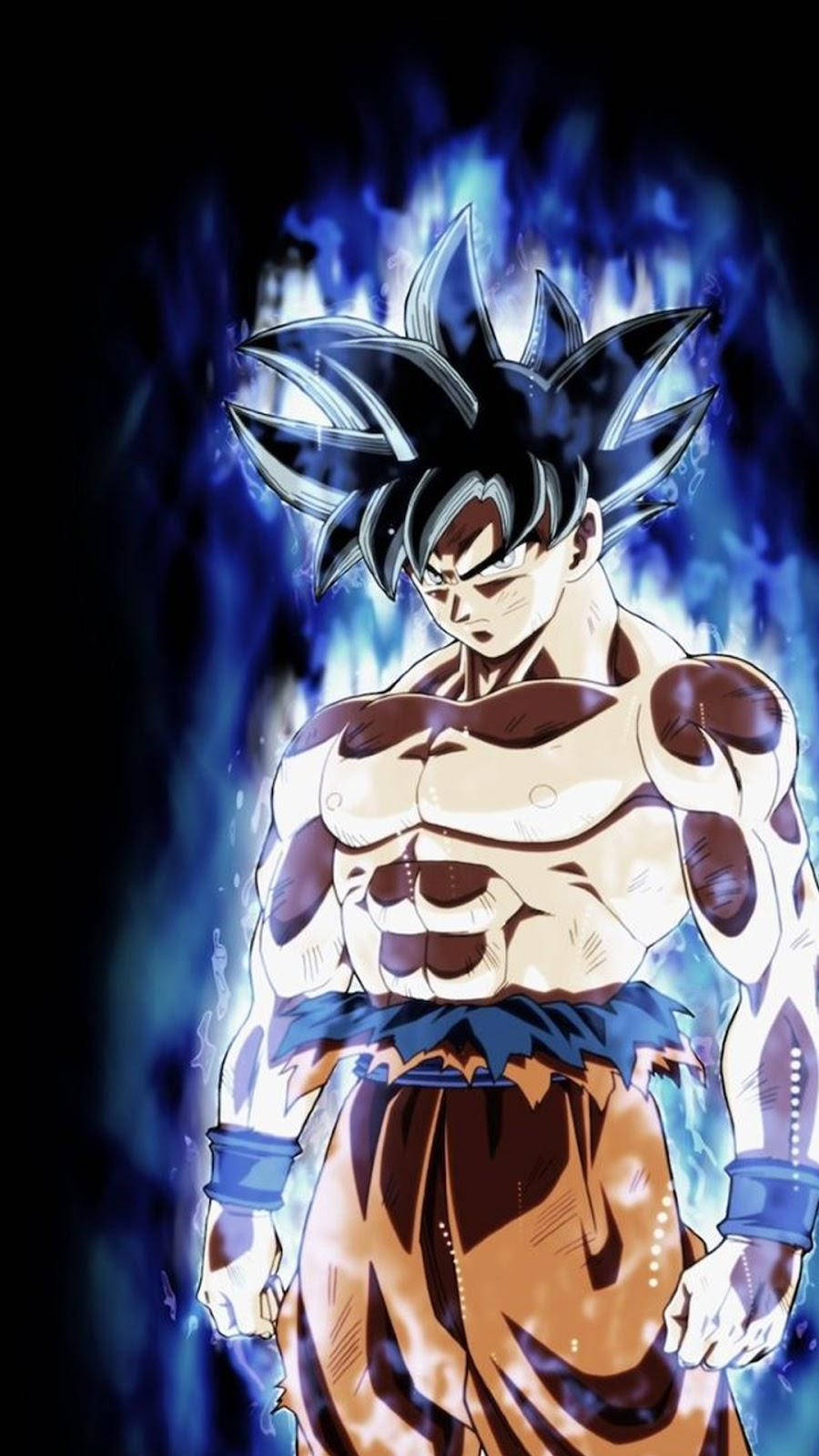 Светящийся Гоку из Dragon Ball Super на телефон Обои