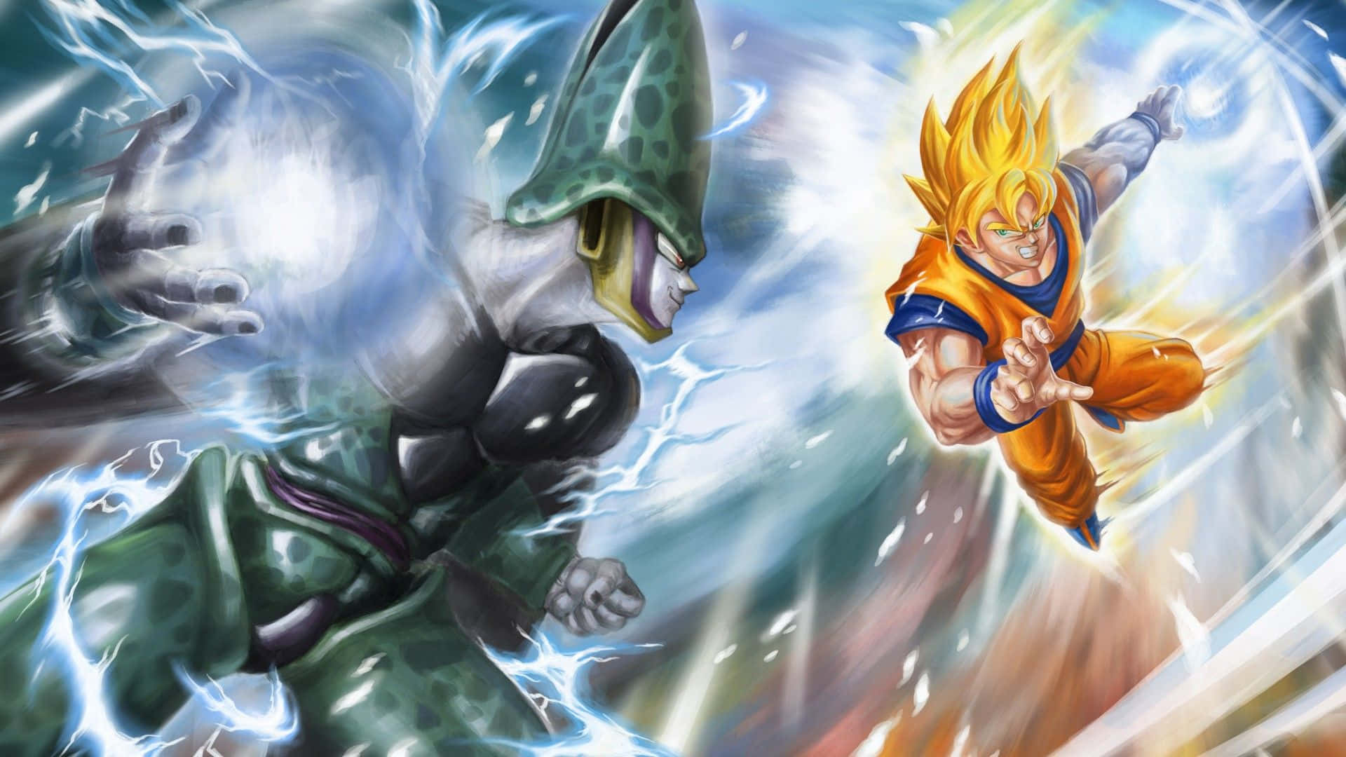 Сайянские герои Dragon Ball Super в эпической битве Обои