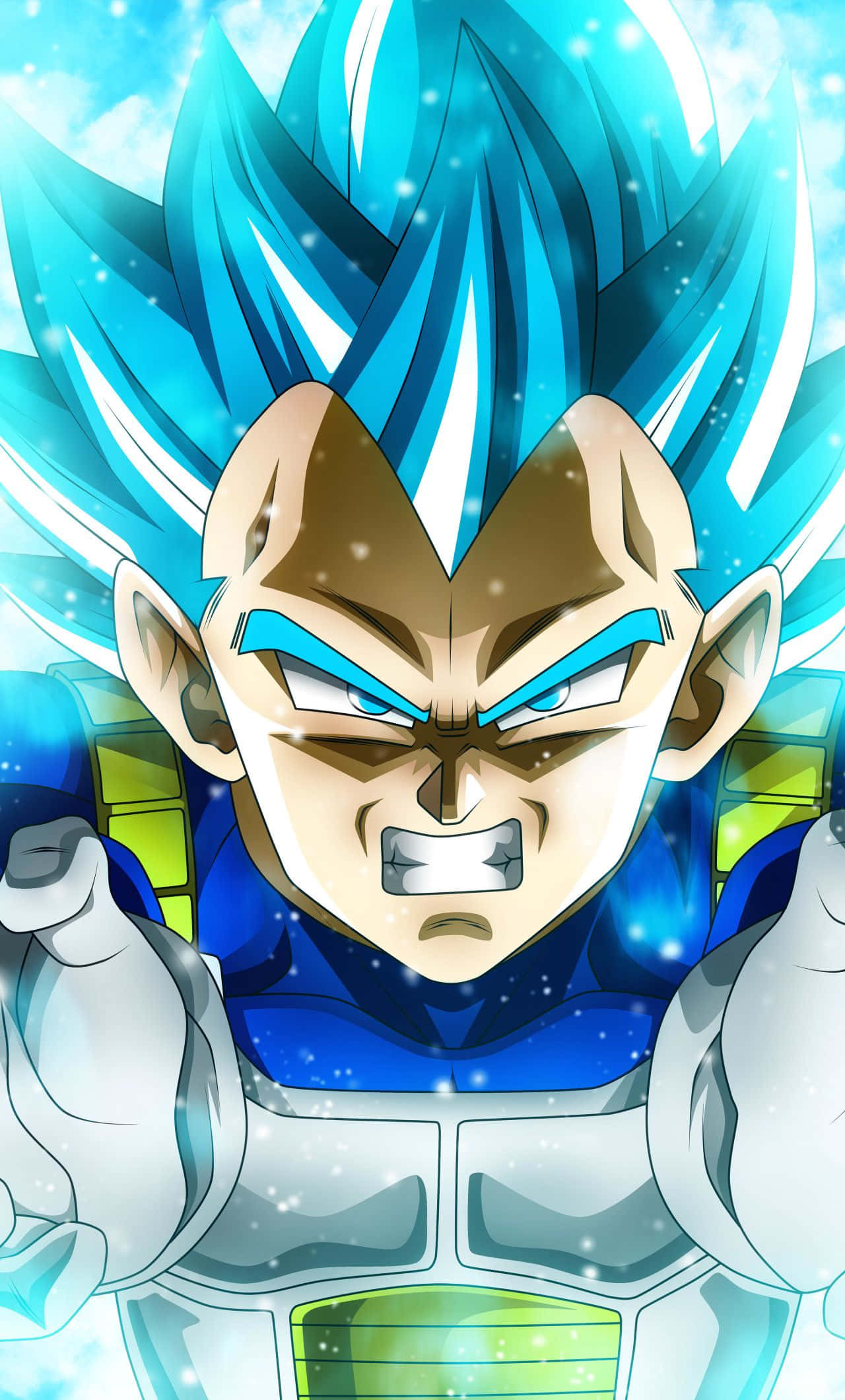 Вегета Супер Сайян Синий Dragon Ball Super iPhone Обои
