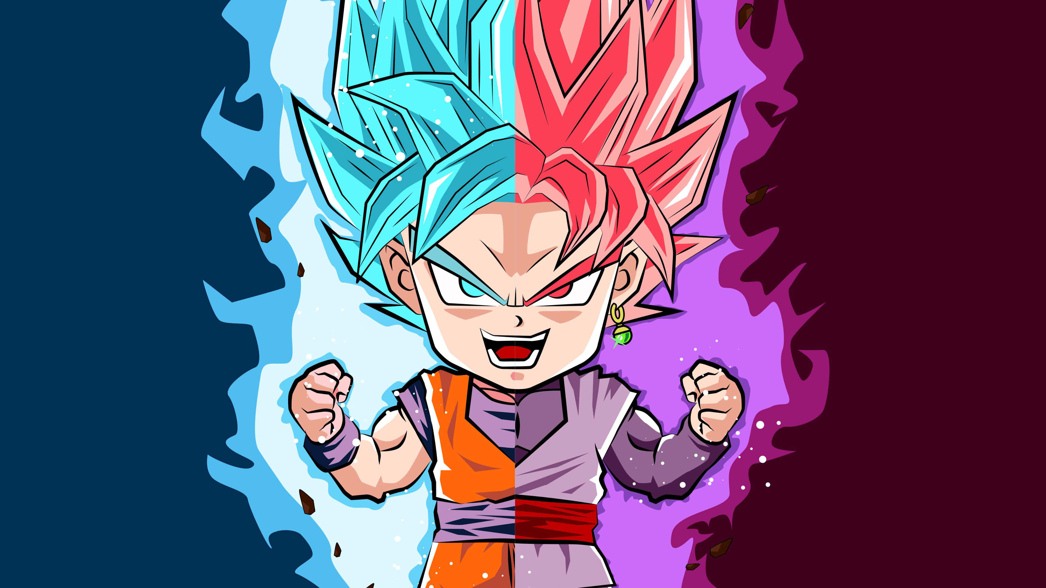 Милый Гоку из Dragon Ball Super Обои