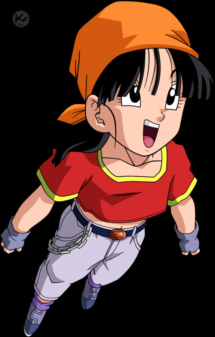 Анимированный персонаж Пан из Dragon Ball Z Обои