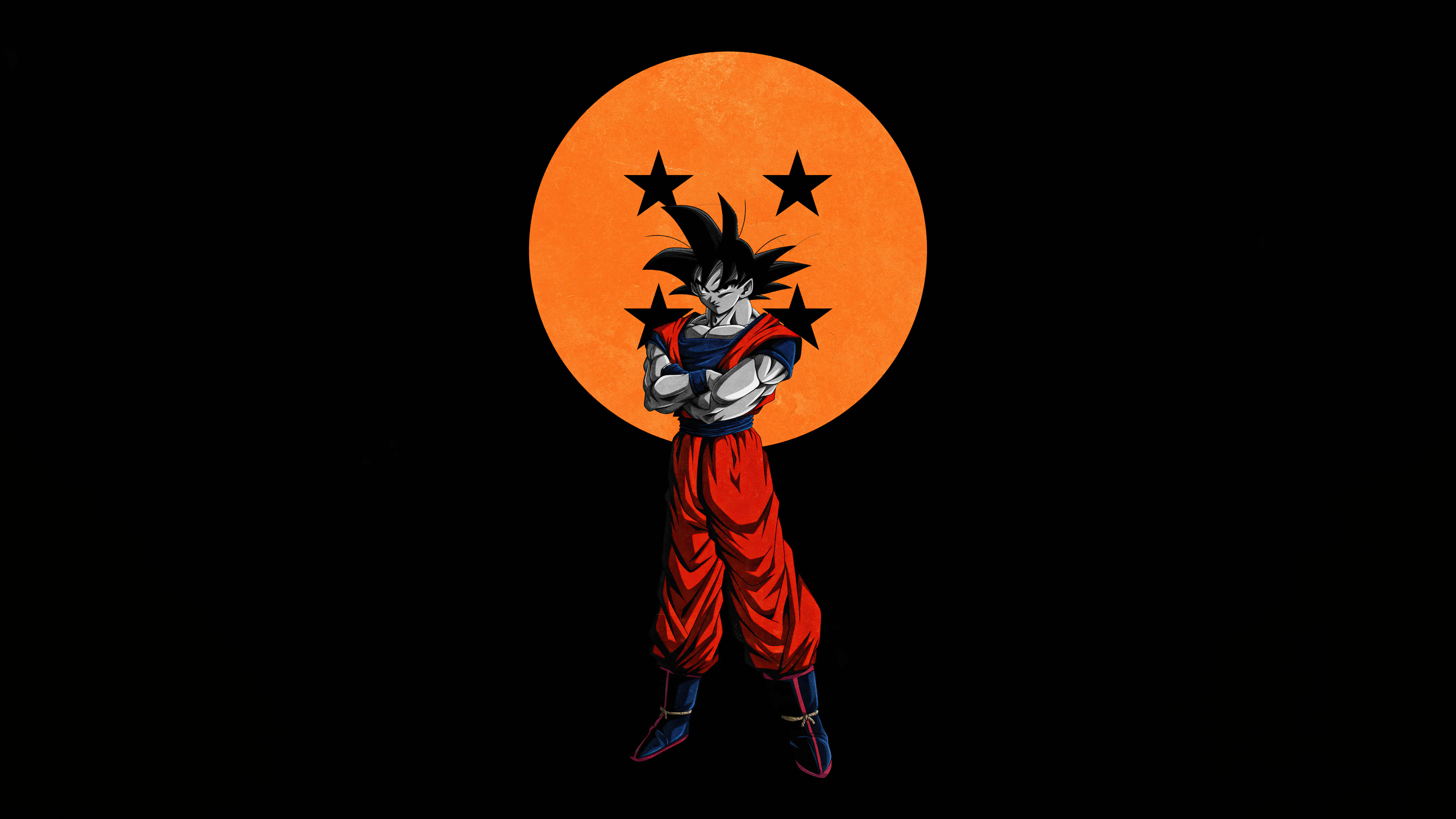 Красный Гоку из Dragon Ball Z Обои
