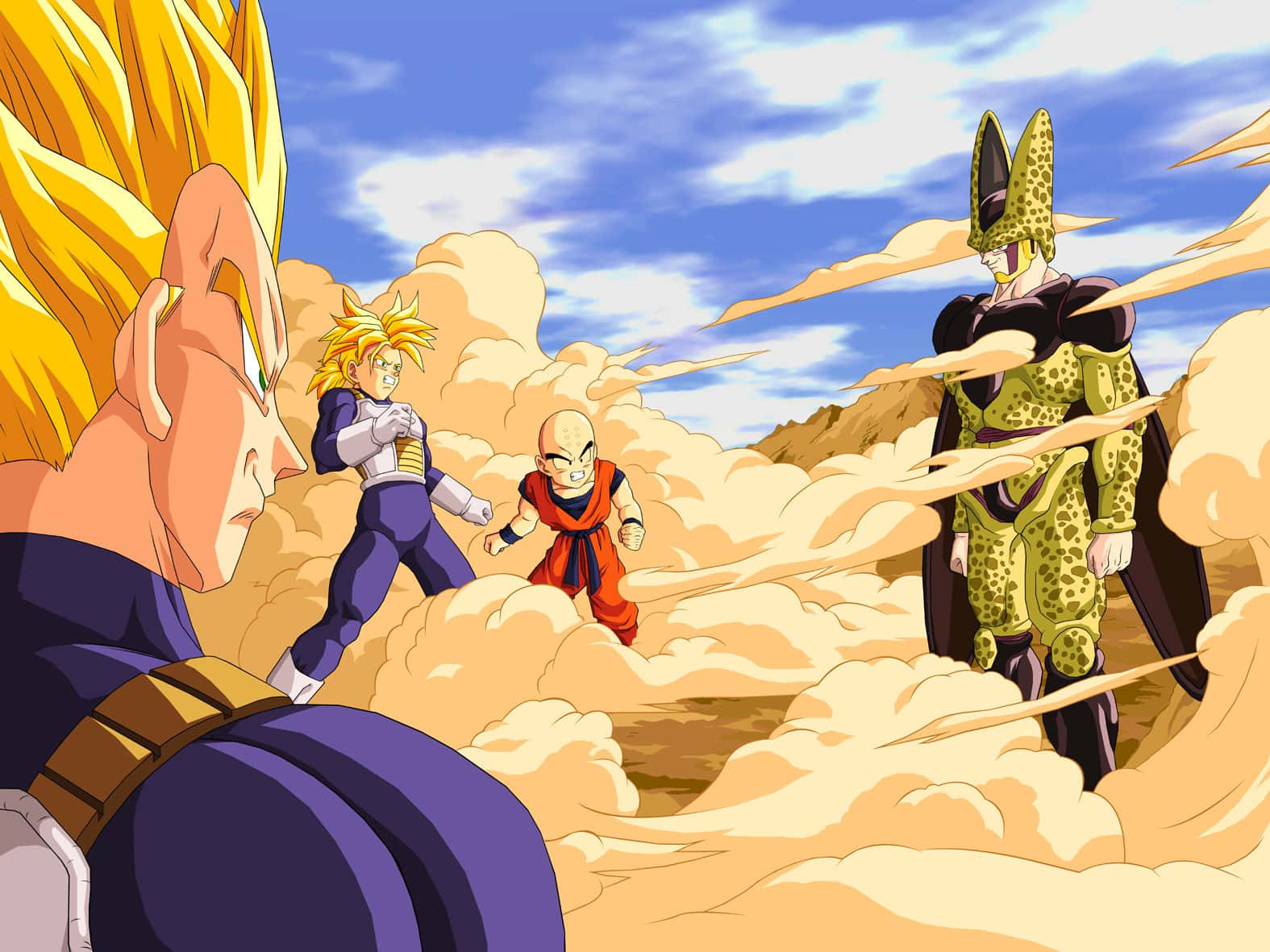 Решающая битва: Гоку против Вегеты в Dragon Ball Z Обои