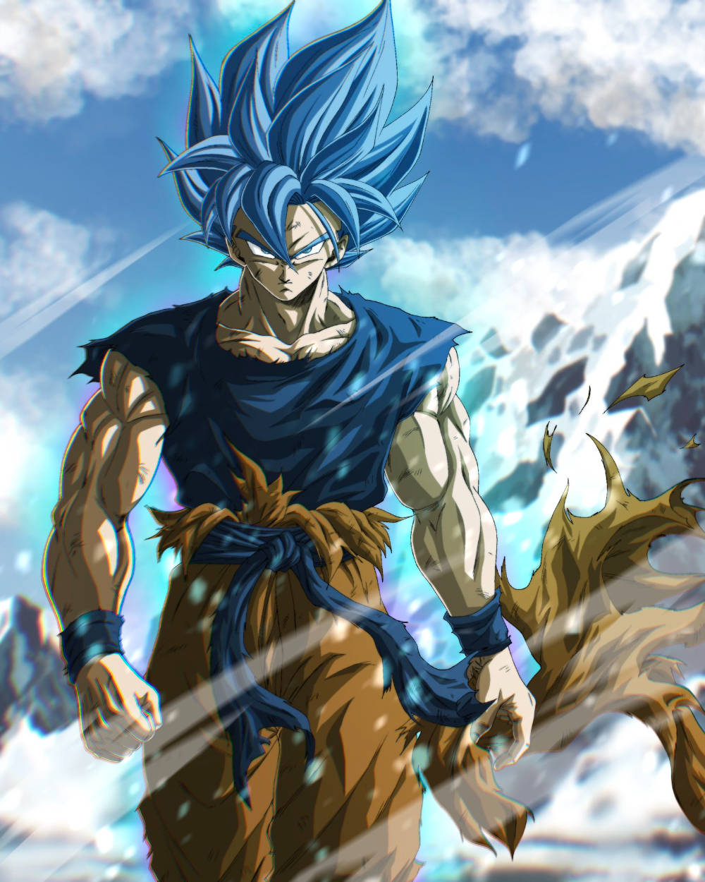 Крутой Гоку из Dragon Ball Z в Ультра Инстинкте Обои