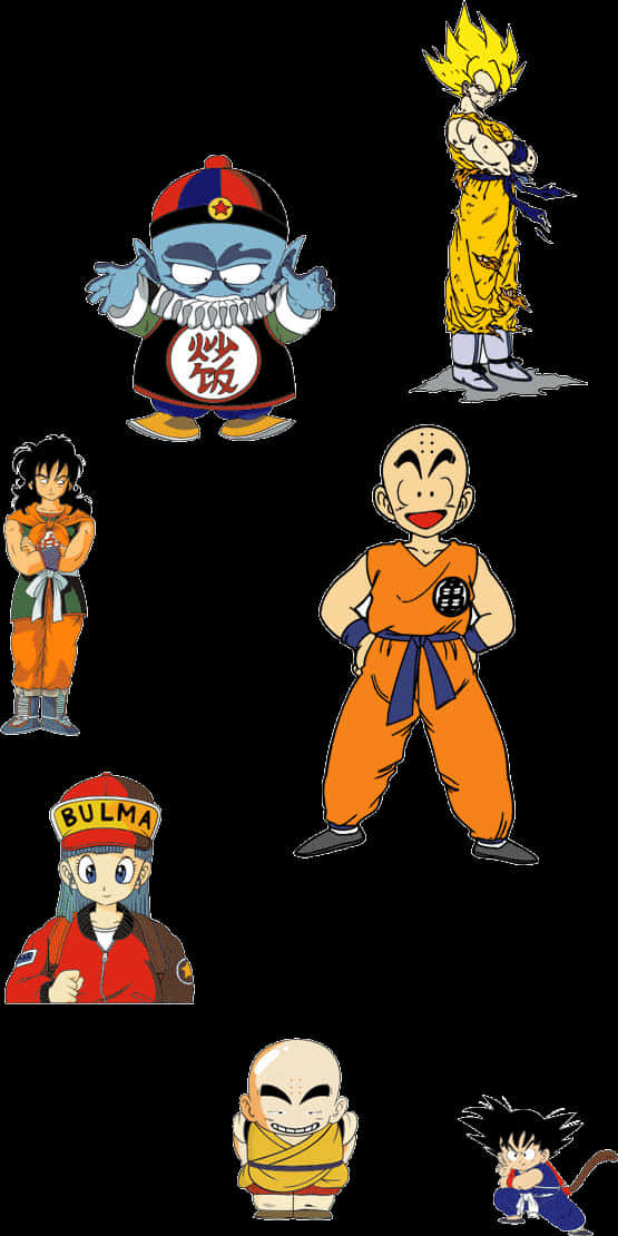 Коллаж персонажей Dragon Ball Z Обои