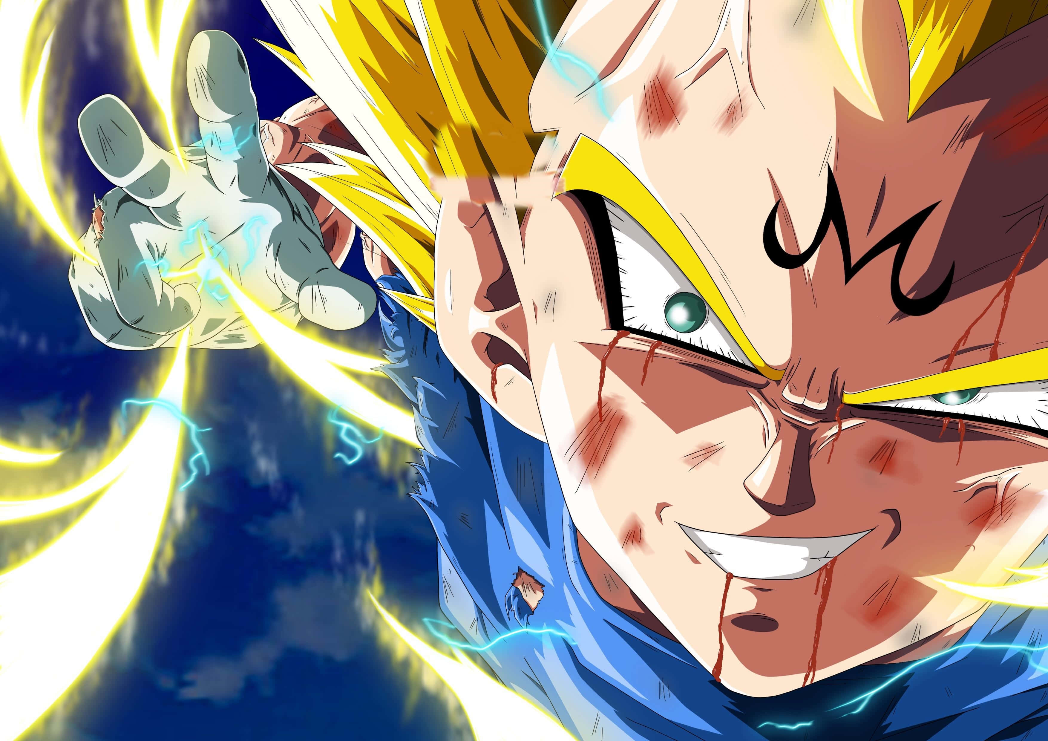 Dragon Ball Заряжающийся Маджин Вегета Улыбка Обои