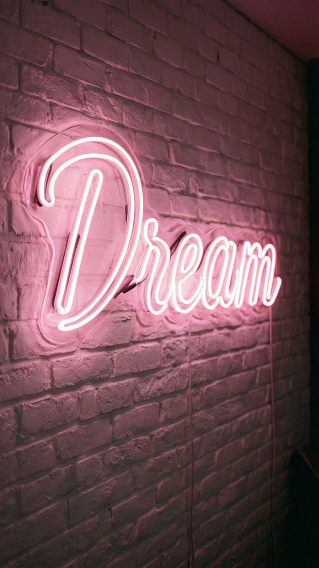 Неоновая вывеска Dream Обои