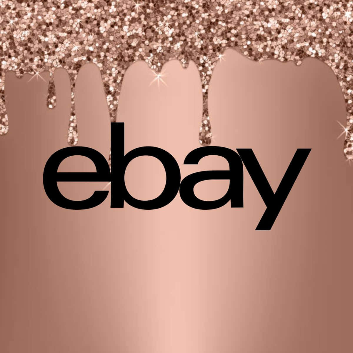 Логотип eBay UK в розовом золоте Обои