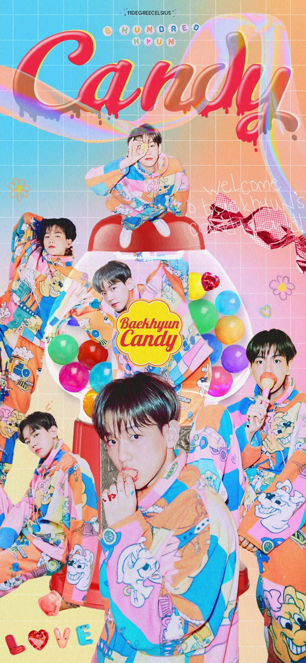 EXO Бэкхён Candy Обои