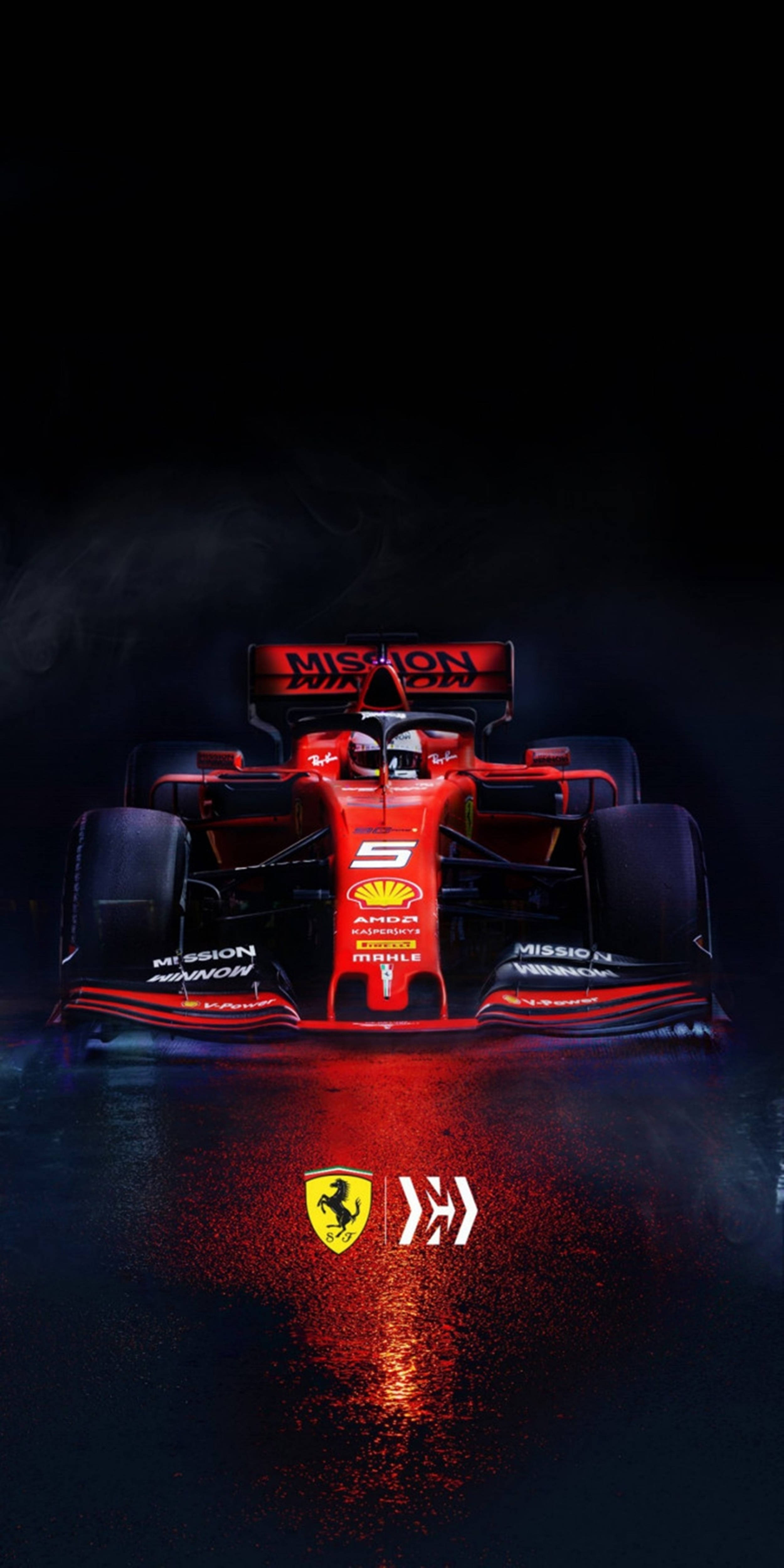 Новый телефон F1 с красной Ferrari Обои