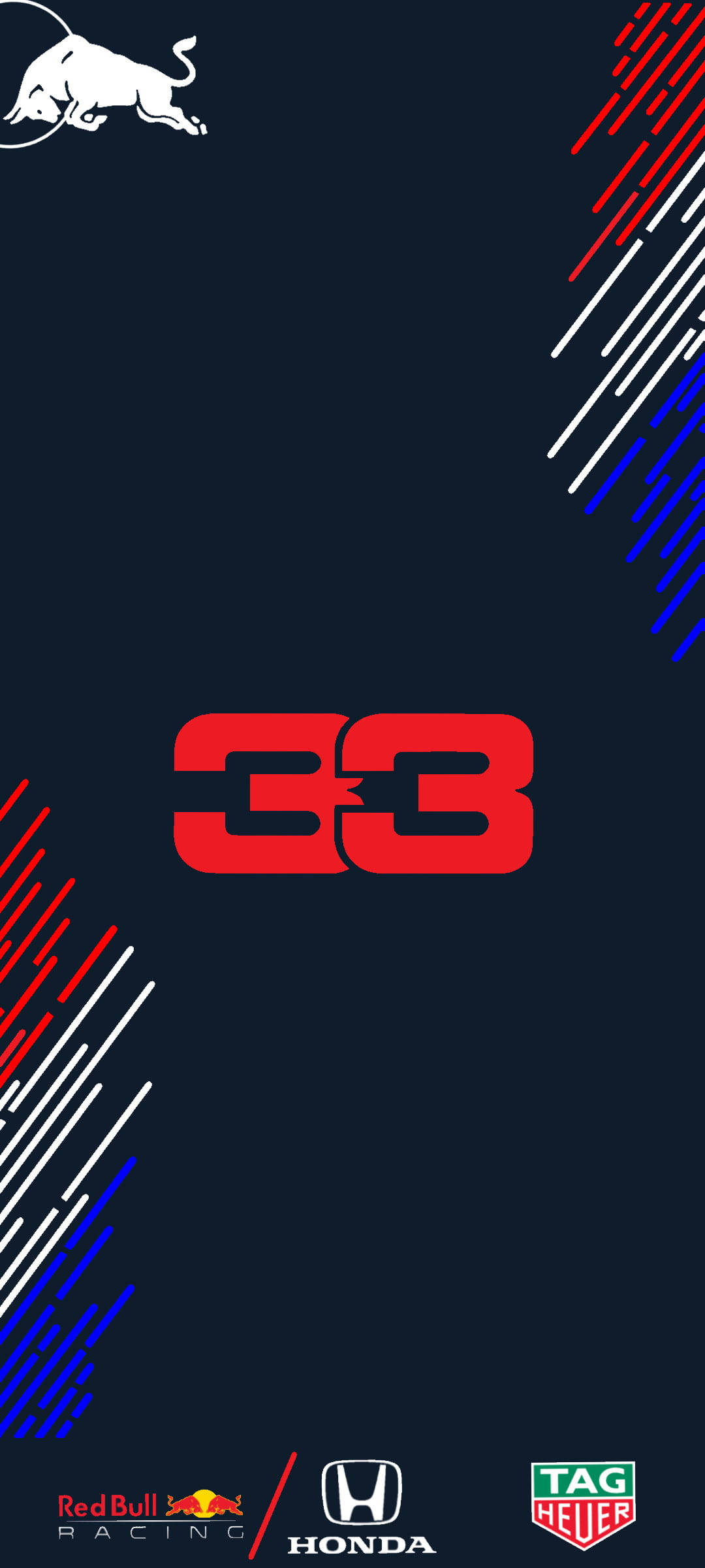 F1 Макс Ферстаппен номер 33 iPhone Обои