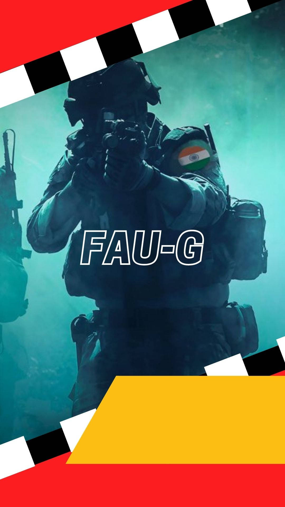 Солдат целится из винтовки FAU-G Colorful Обои