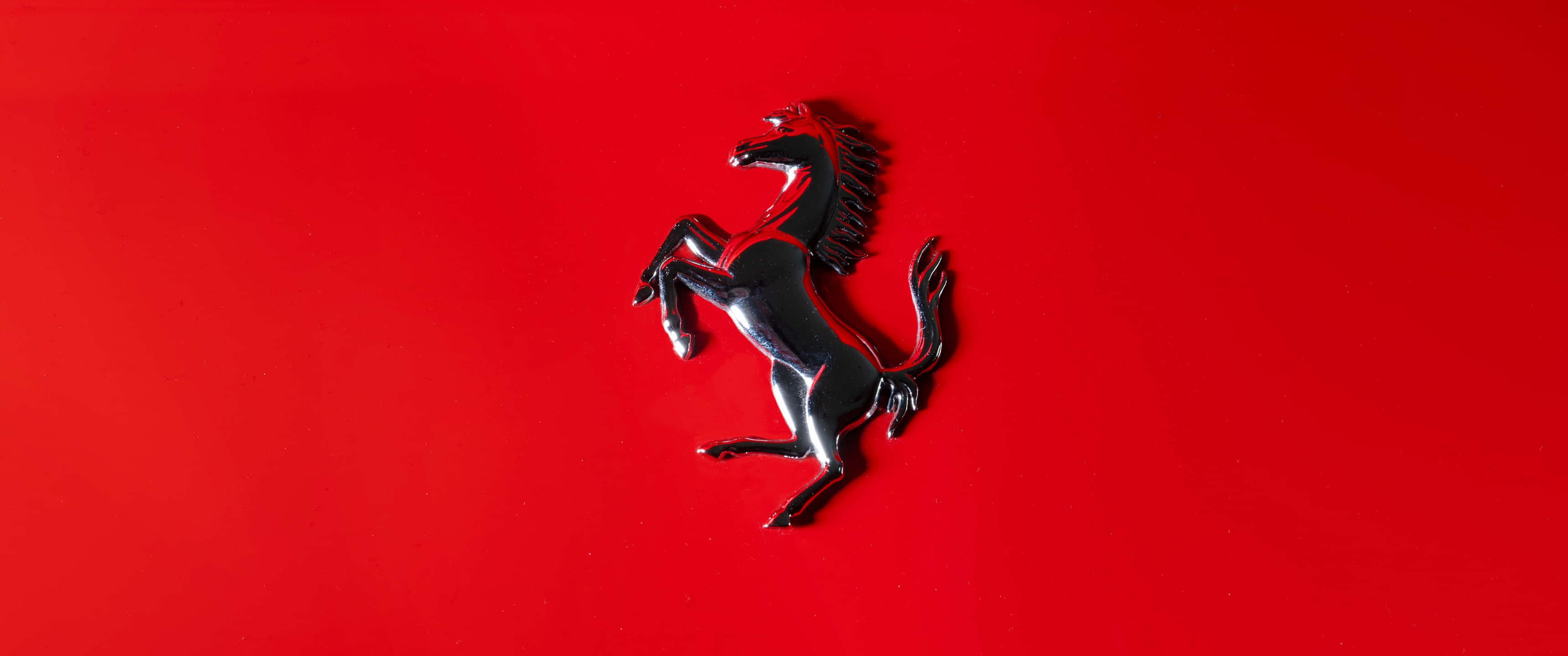 Привлекающий внимание логотип Ferrari на фоне Обои