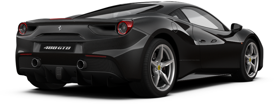 Ferrari 488 GTB вид сзади Обои