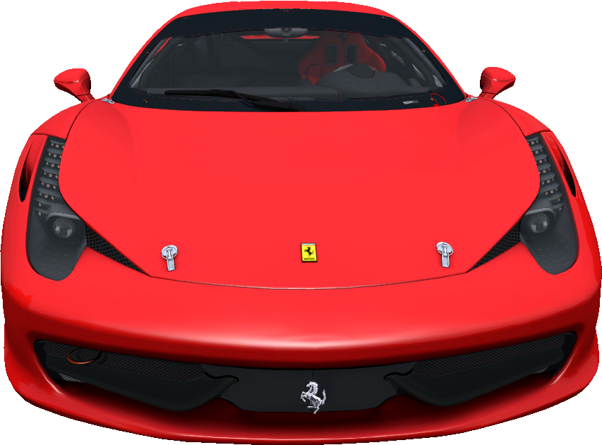 Красный Ferrari спереди Обои
