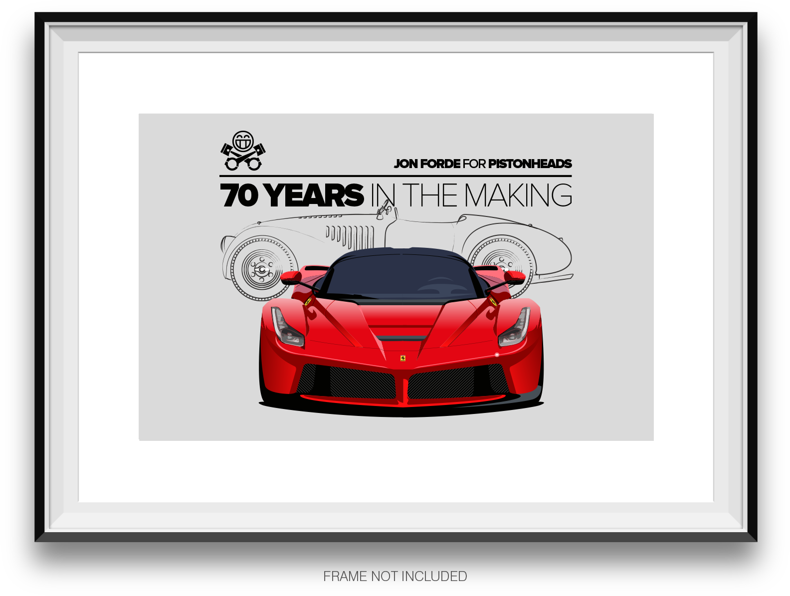 Ferrari 70 лет в процессе создания арт-работа Обои