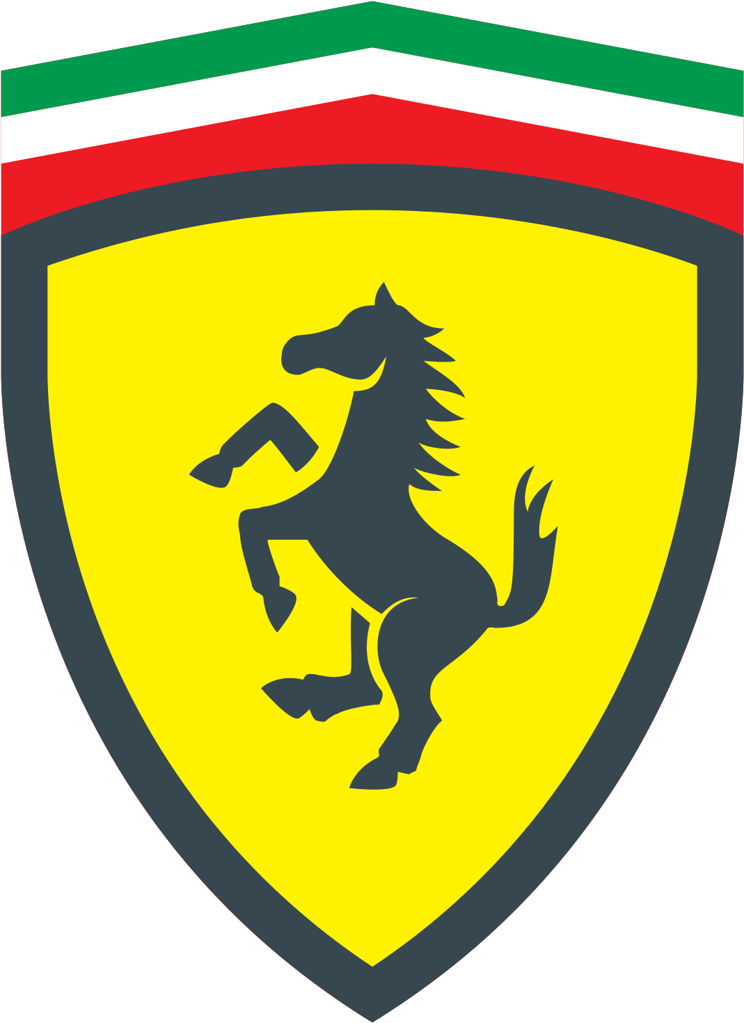Логотип Ferrari с гарцующей лошадью Обои