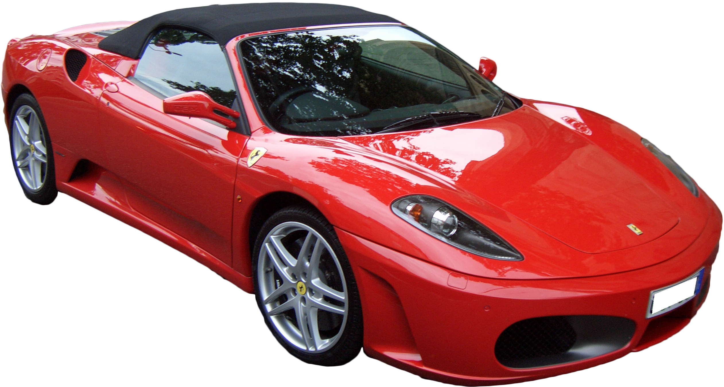 Красный Ferrari F430 Spider кабриолет Обои